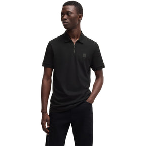 Men's Quarter Zip Fastening Polo
