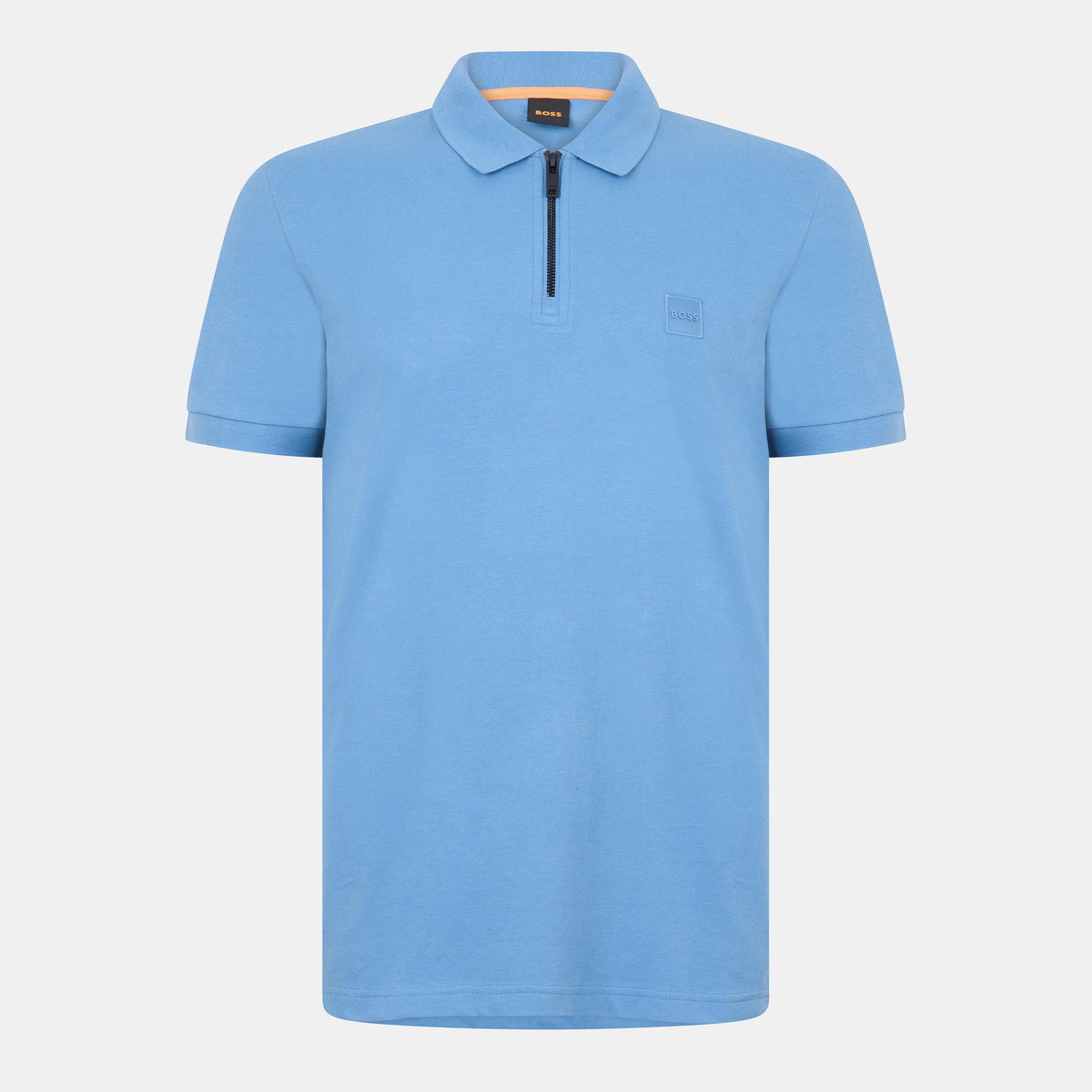 Men's Quarter Zip Fastening Polo