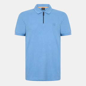 Men's Quarter Zip Fastening Polo