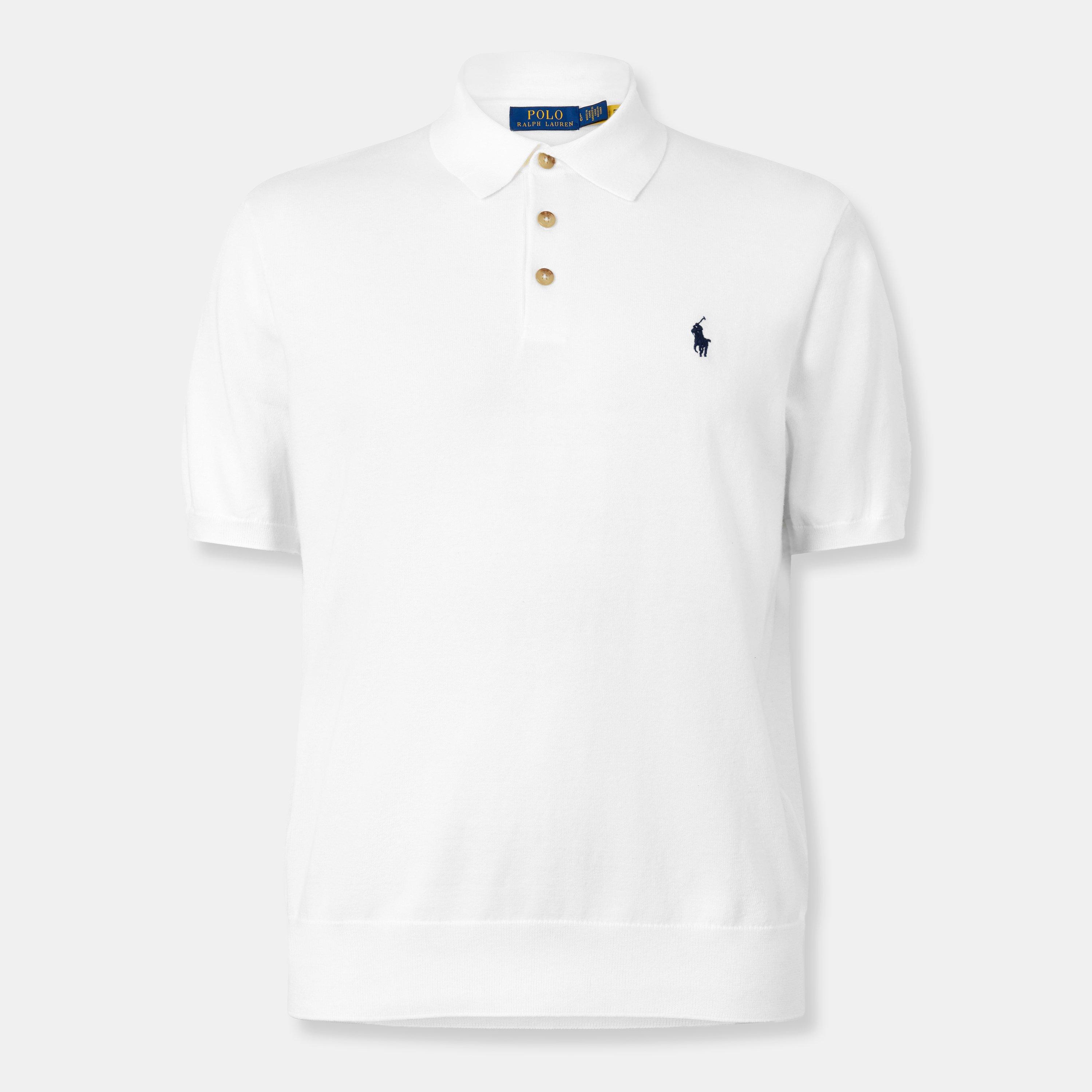 Men's Knitted Short-Sleeve Polo Shirt