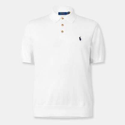 Men's Knitted Short-Sleeve Polo Shirt