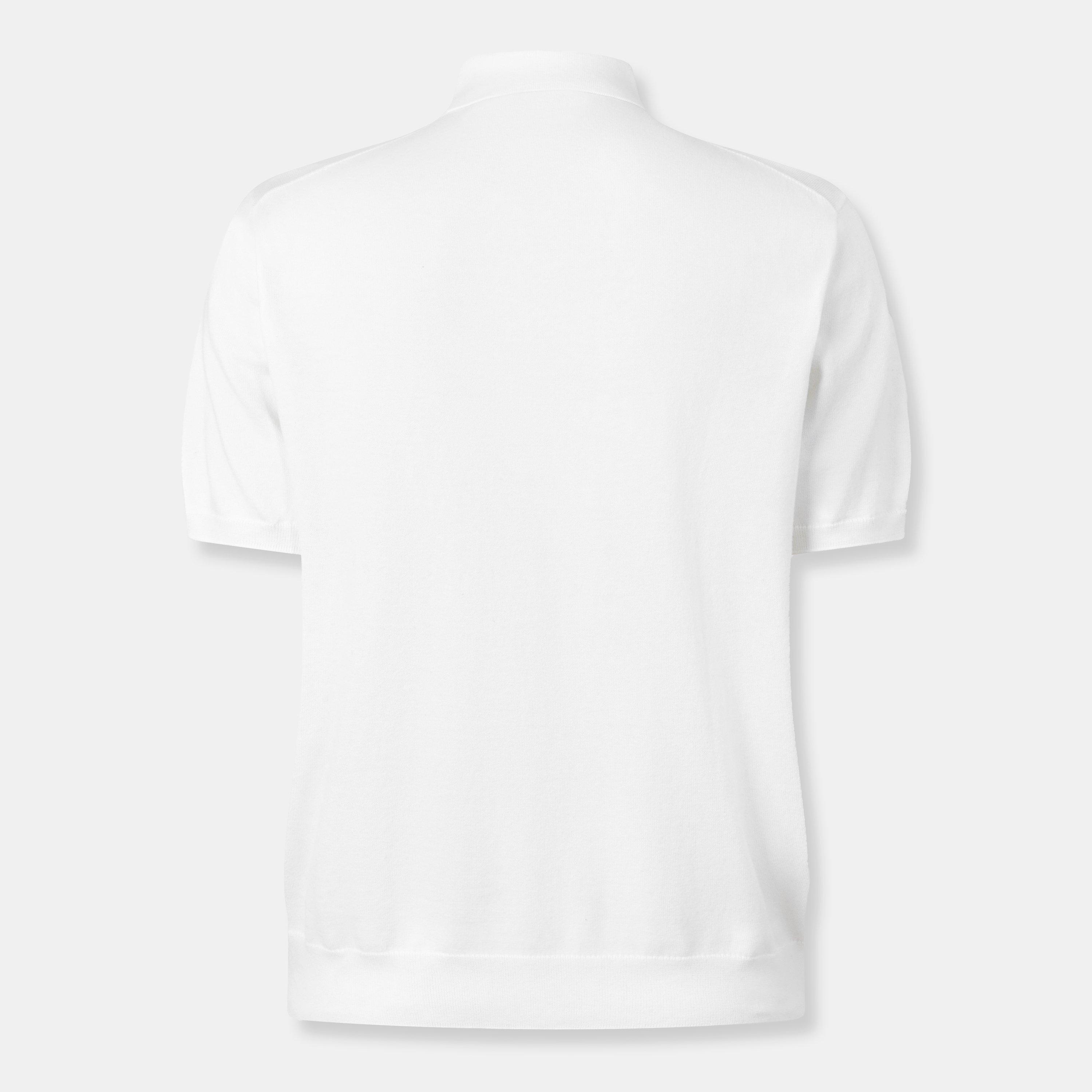 Men's Knitted Short-Sleeve Polo Shirt