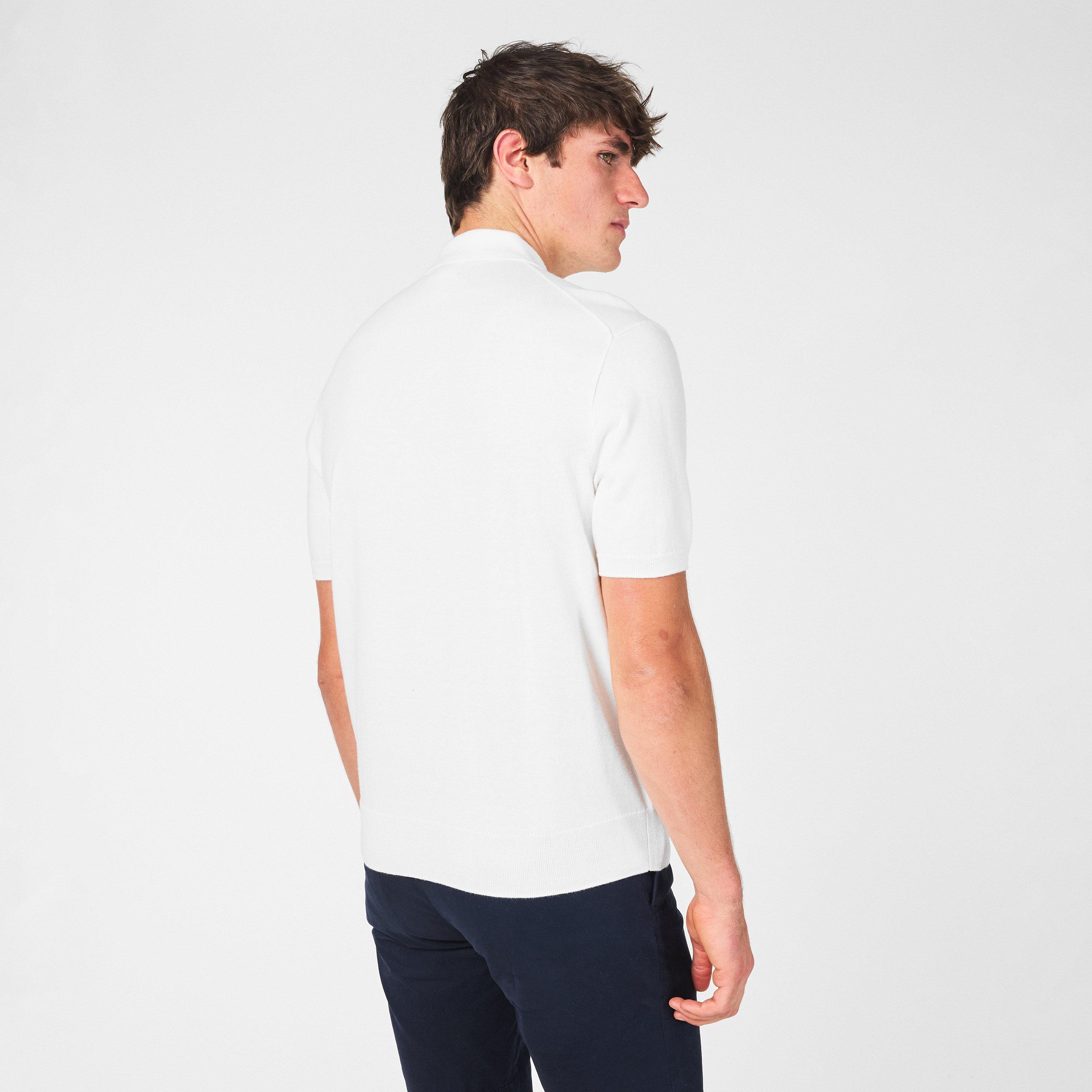 Men's Knitted Short-Sleeve Polo Shirt