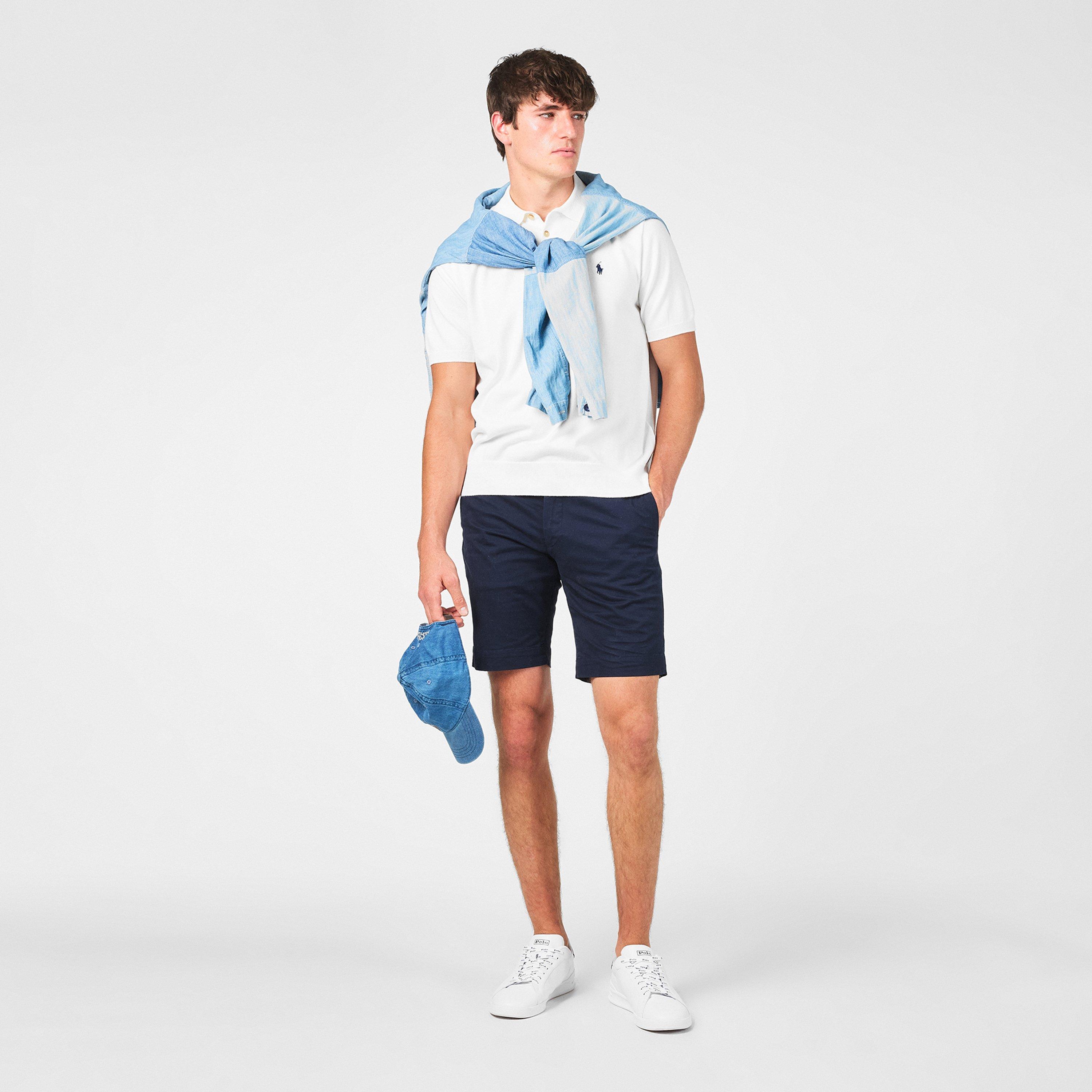 Men's Knitted Short-Sleeve Polo Shirt