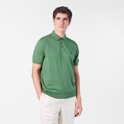 Men's Knitted Short-Sleeve Polo Shirt