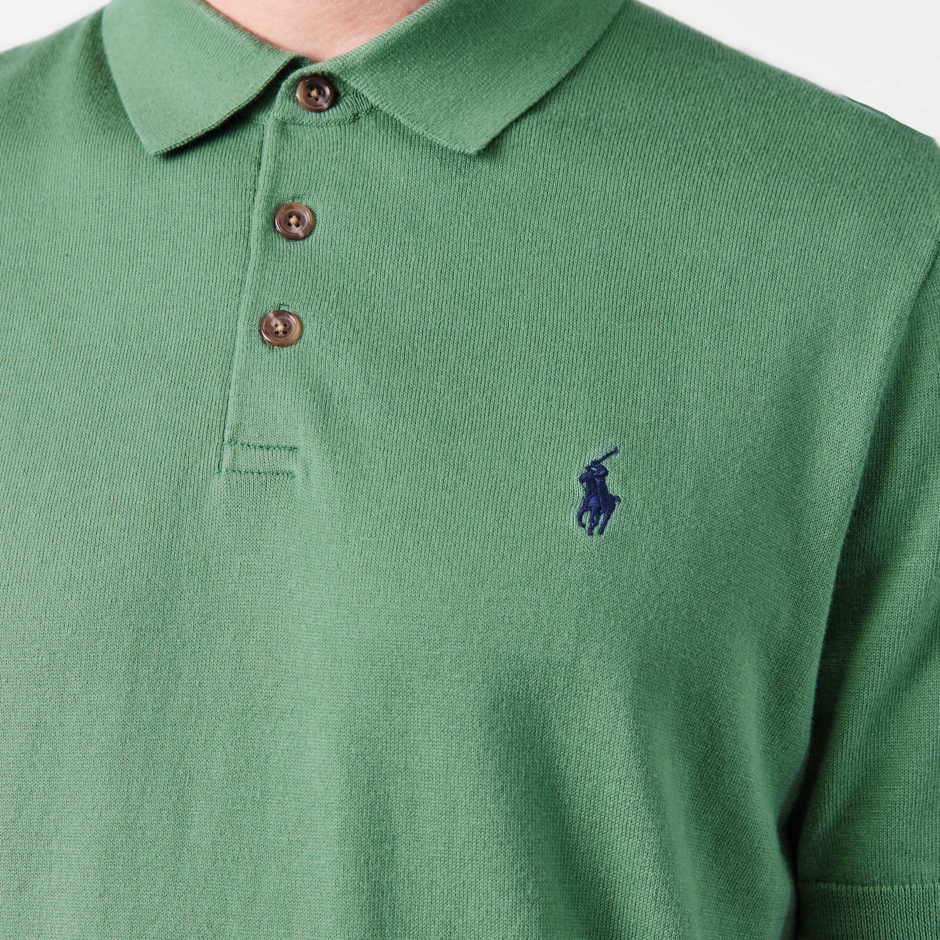 Men's Knitted Short-Sleeve Polo Shirt