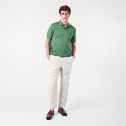 Men's Knitted Short-Sleeve Polo Shirt