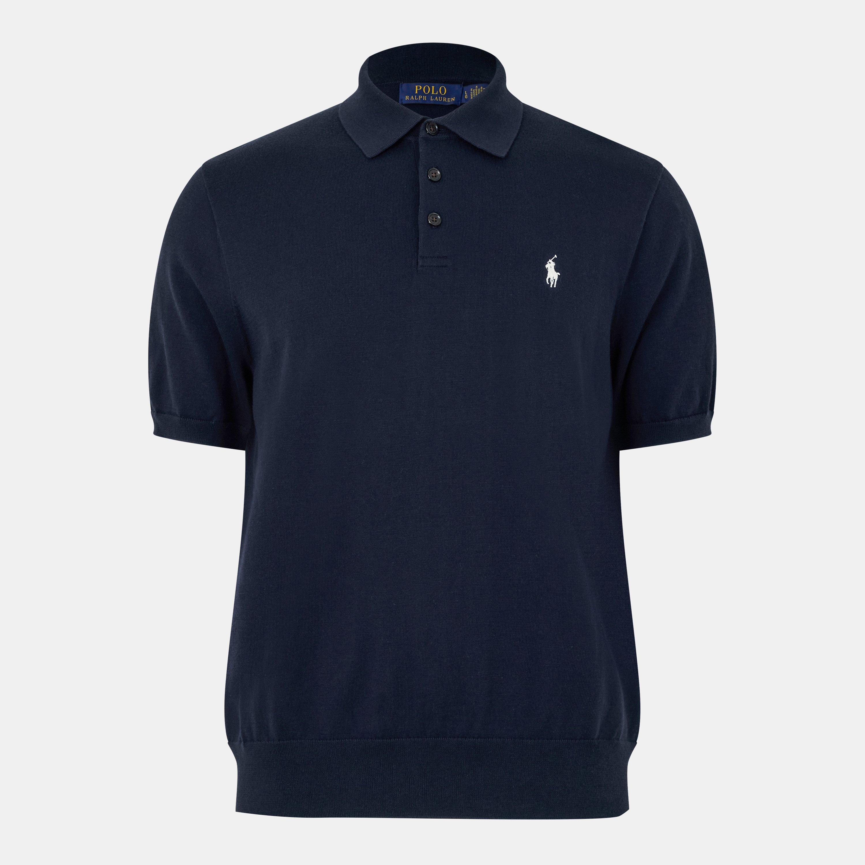 Men's Knitted Short-Sleeve Polo Shirt