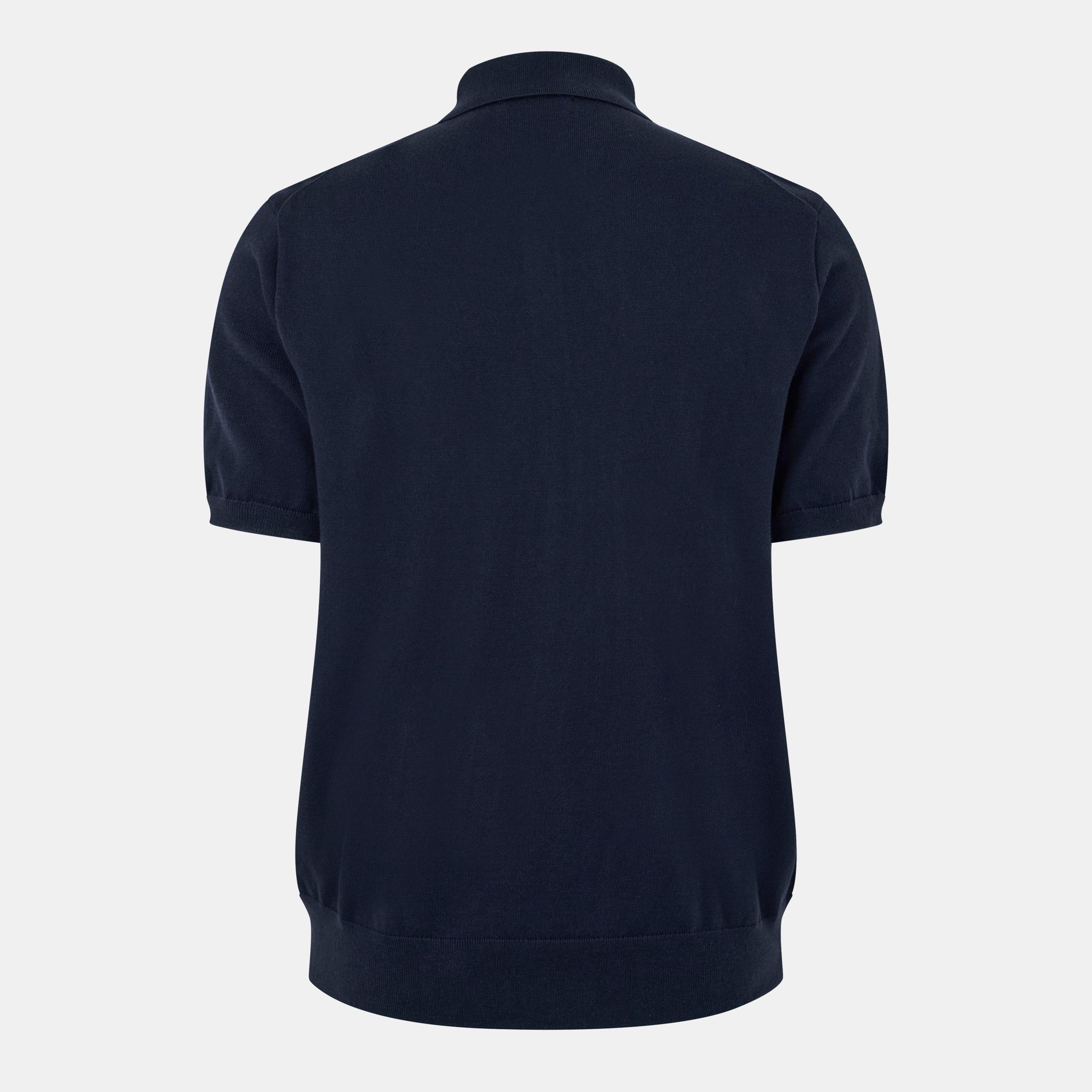 Men's Knitted Short-Sleeve Polo Shirt