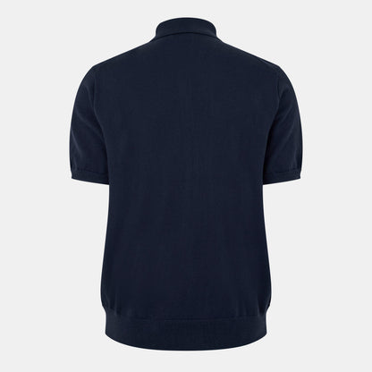 Men's Knitted Short-Sleeve Polo Shirt