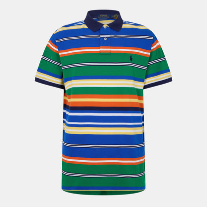 Men's Multi-Stripe Short-Sleeve Polo Shirt
