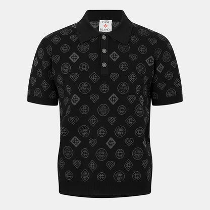 City Jacquard Short Sleeve Polo Shirt