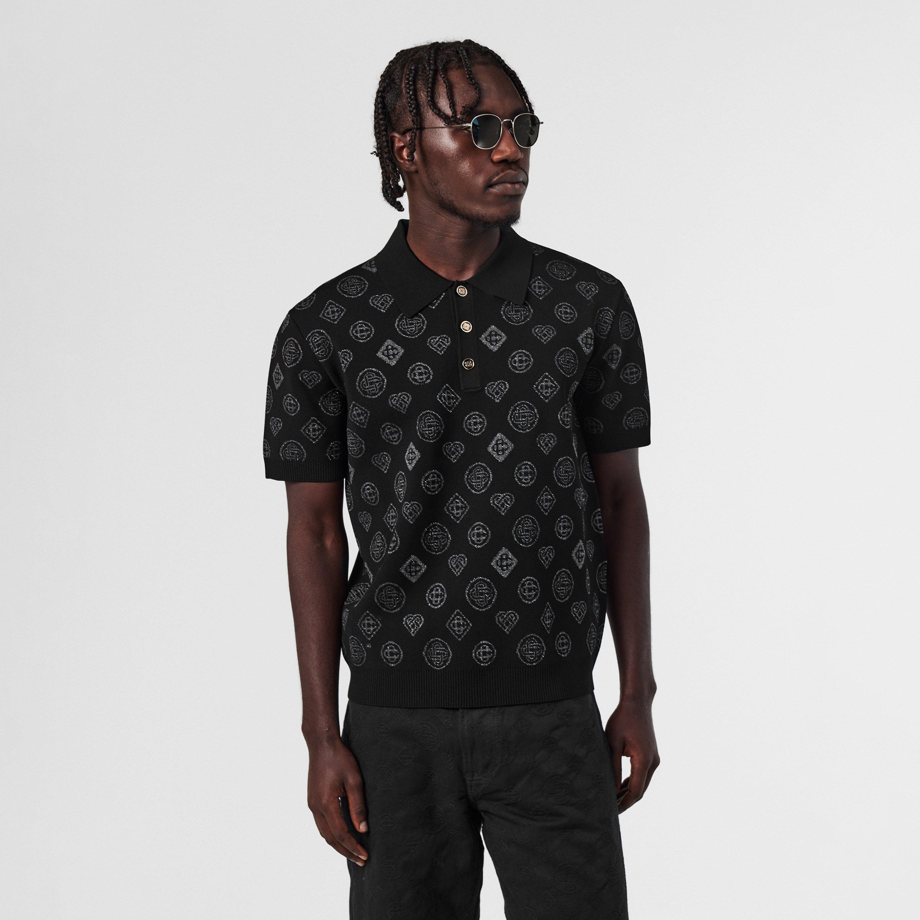 City Jacquard Short Sleeve Polo Shirt