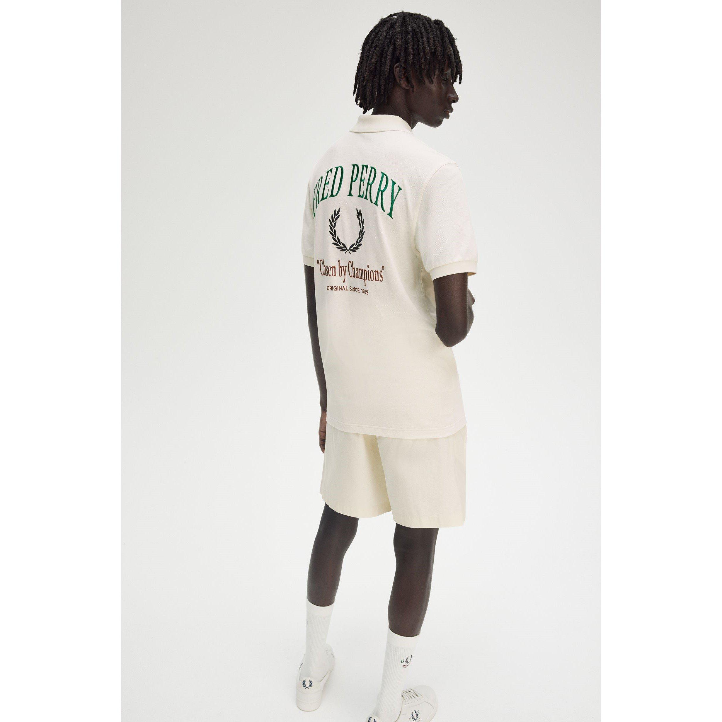 Club Back Print Short Sleeve Polo Shirt