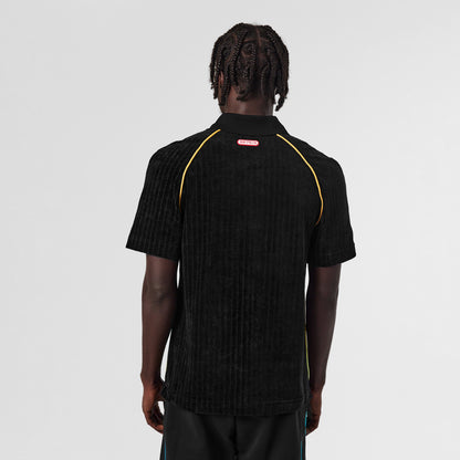 Velour Short Sleeve Polo Shirt