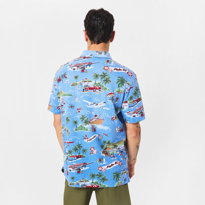 Standard Fit Bear Linen-Cotton Polo