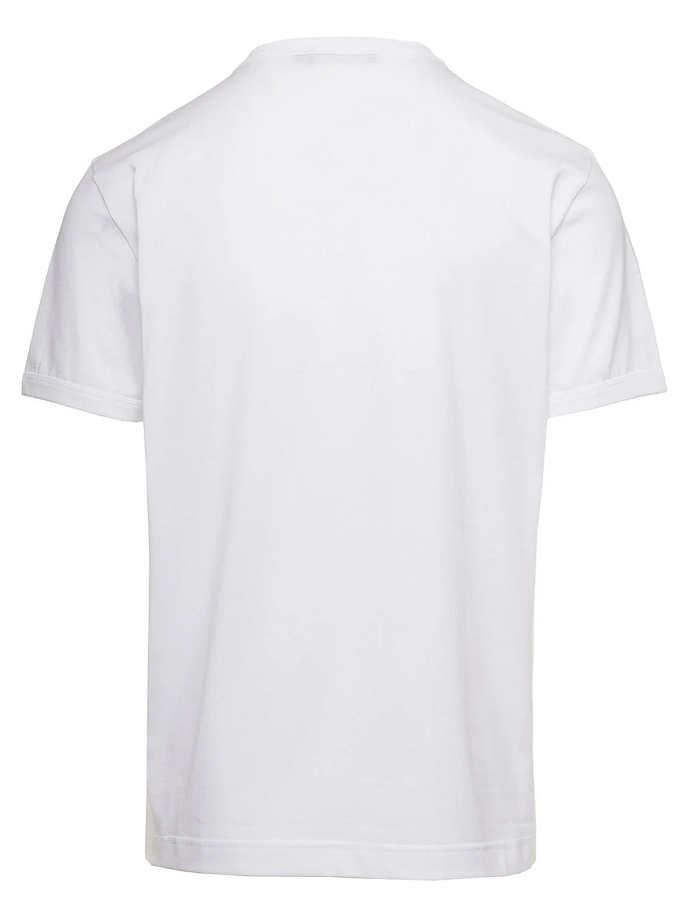 Dolce & Gabbana Detailed DG Embroidered Logo T-Shirt in White
