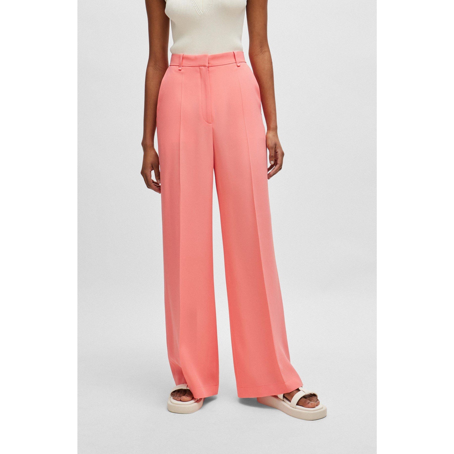 Tikela Straight Leg Trousers, Straight Leg Design