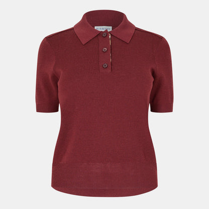 Check Short Sleeve Polo Shirt