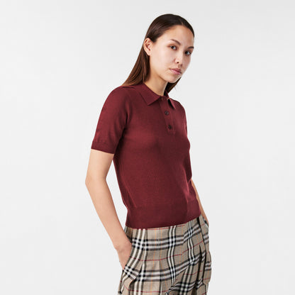 Check Short Sleeve Polo Shirt