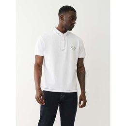 Relaxed Embroidered Short-Sleeve Polo Shirt