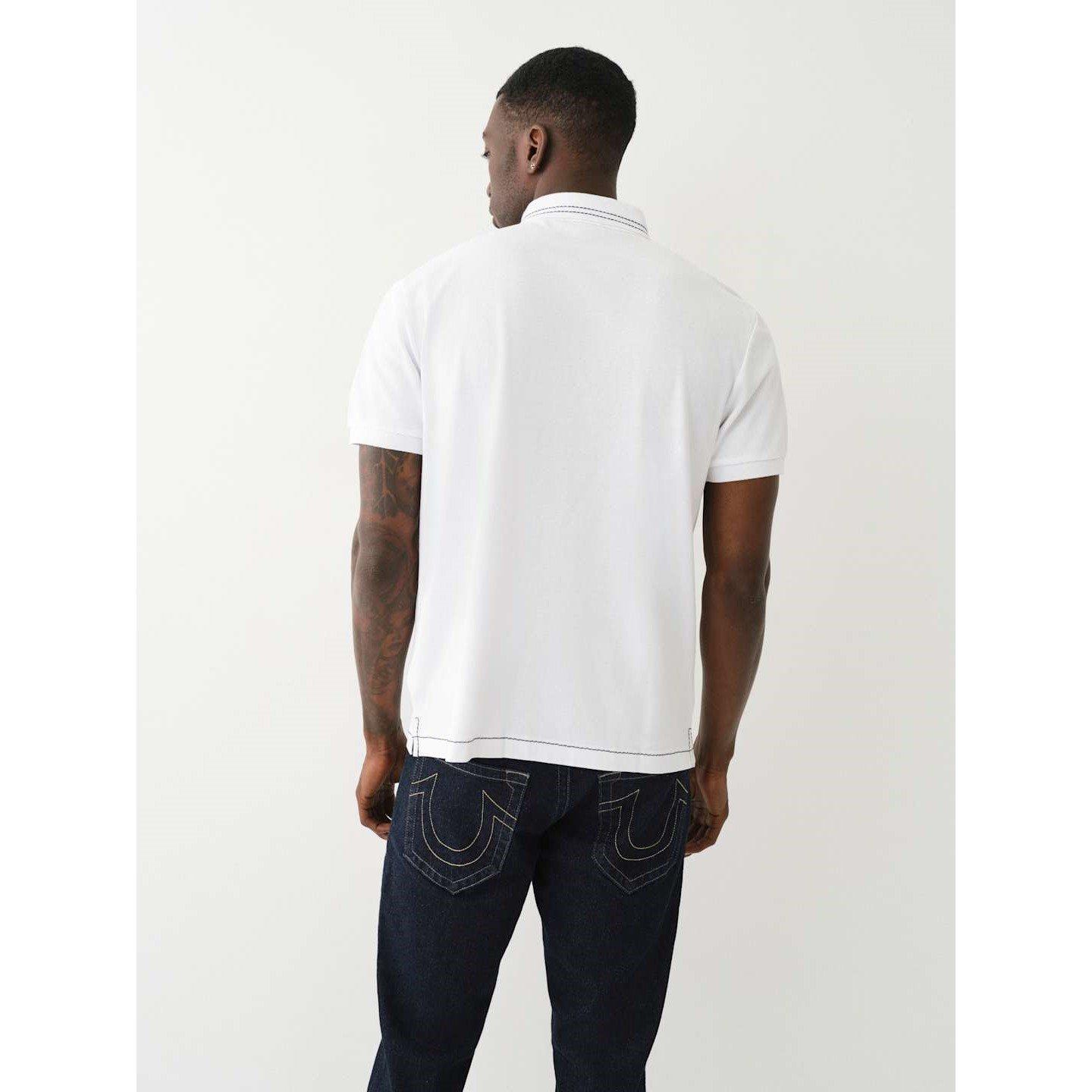 Relaxed Embroidered Short-Sleeve Polo Shirt