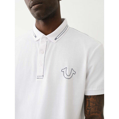 Relaxed Embroidered Short-Sleeve Polo Shirt