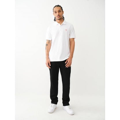 Patched Logo Short Sleeve Polo Shirt