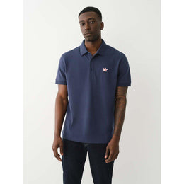 Patched Logo Short Sleeve Polo Shirt