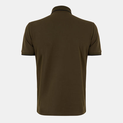 Men's Short-Sleeve Zipped Polo Shirt