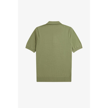 Pointelle Short-Sleeve Polo Shirt