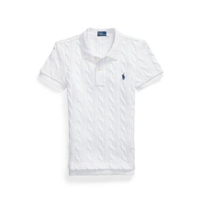 Short Sleeved Cable Knit Jumper