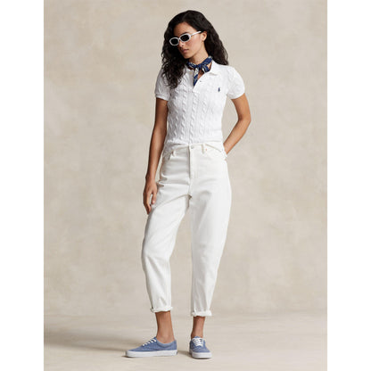 Short Sleeved Cable Knit Jumper