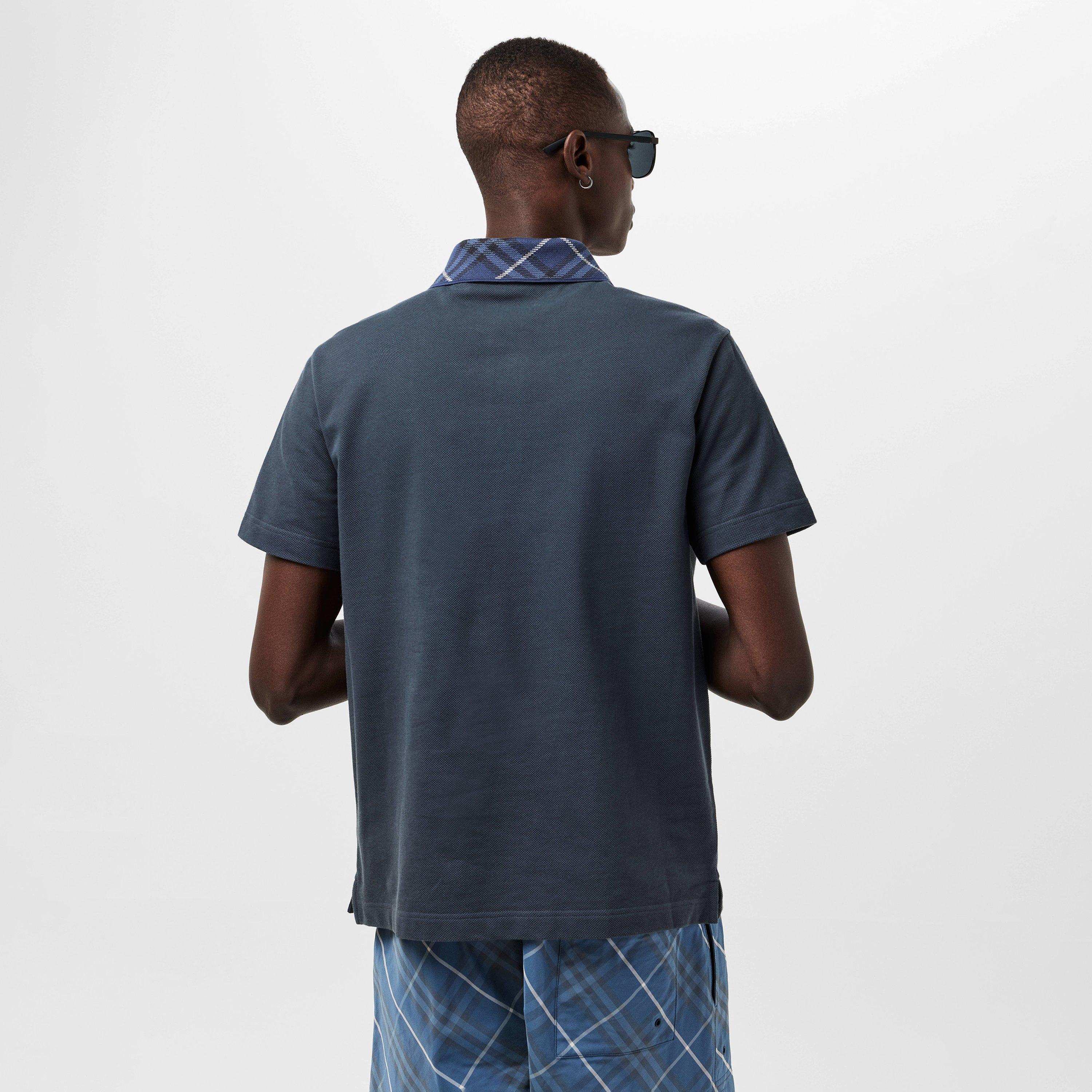 Men's Burberry Check Short-Sleeve Polo Shirt