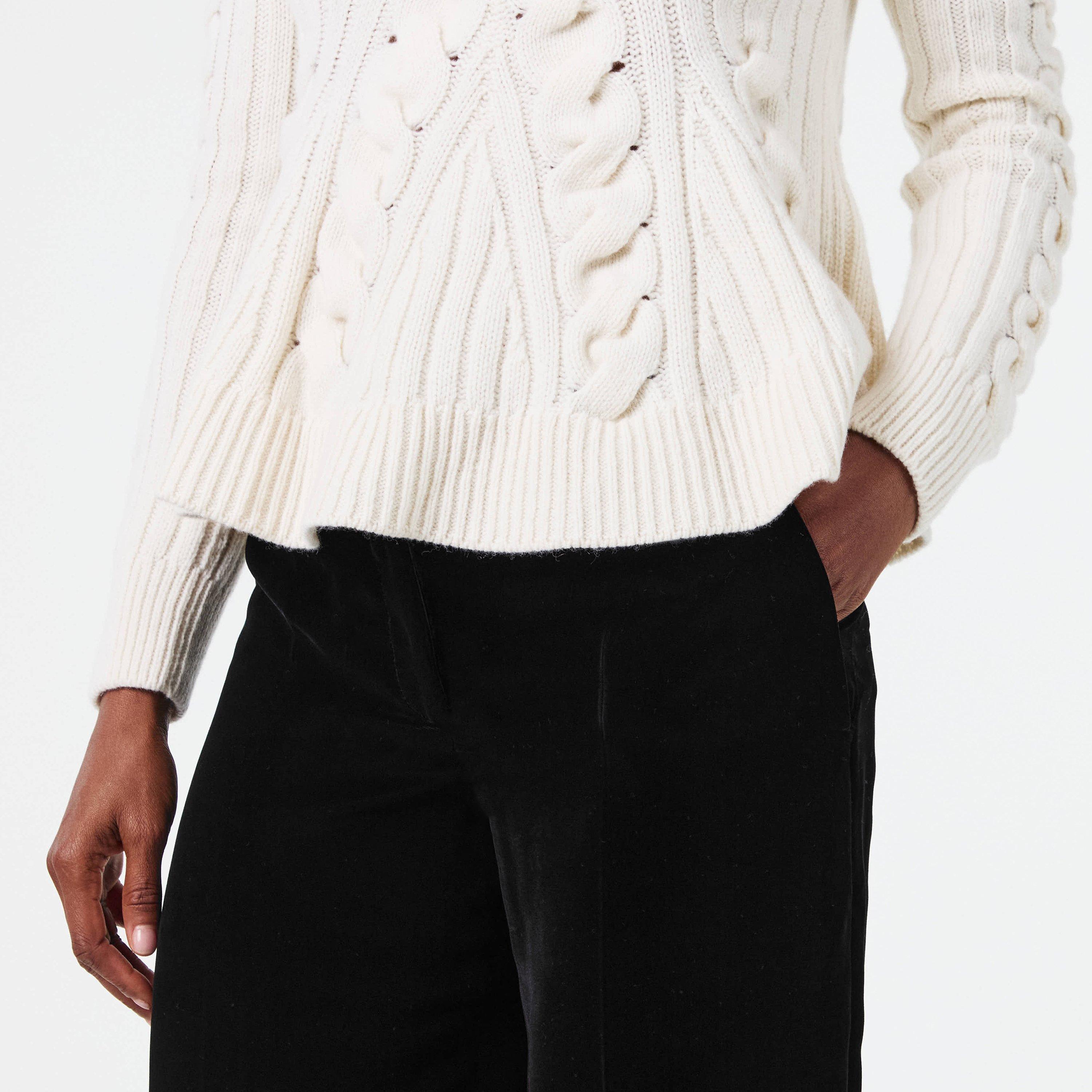 Alex Velvet Straight Leg Trouser