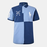 Men's Block Large Short-Sleeve Polo Shirt