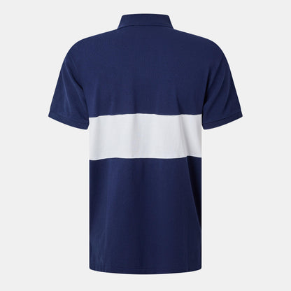 Men's Chest Stripe Short-Sleeve Polo Shirt