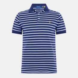 Pima Cotton Stripe Tailored Fit Short Sleeve Shirt