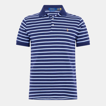 Pima Cotton Stripe Tailored Fit Short Sleeve Shirt