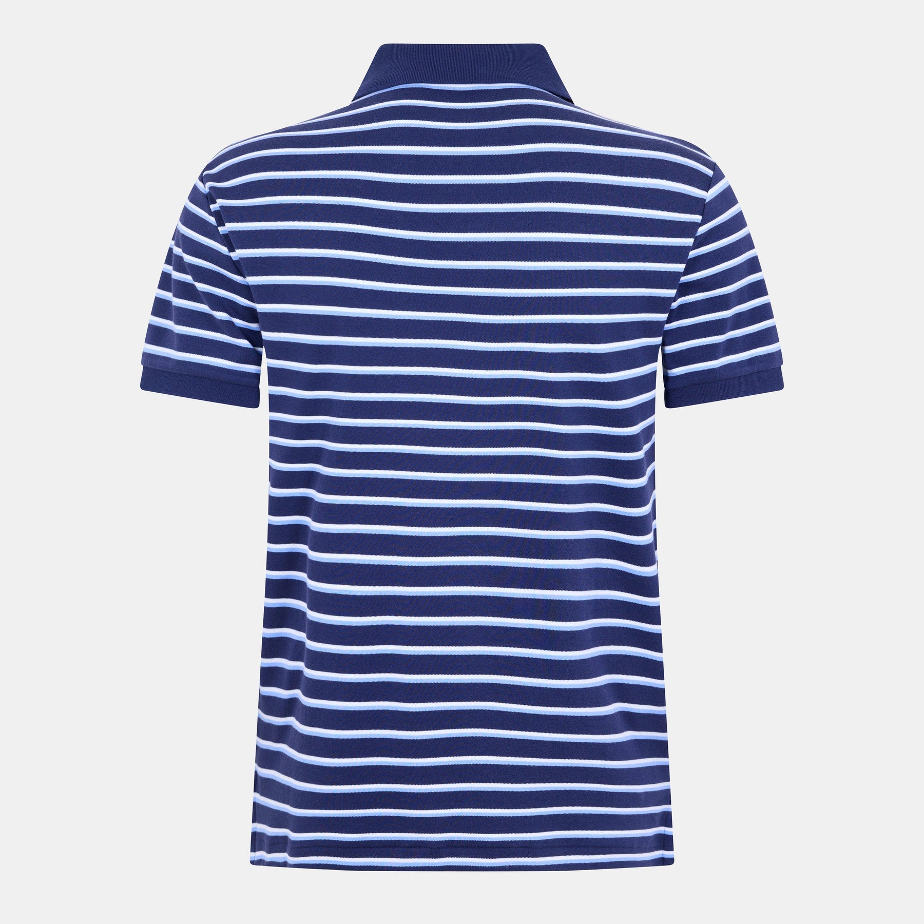 Men's Pima Stripe Short-Sleeve Polo Shirt