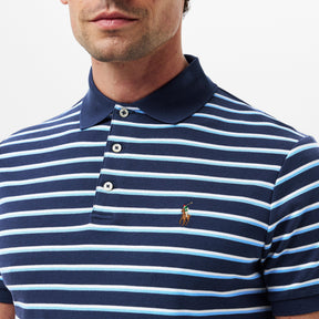 Men's Pima Stripe Short-Sleeve Polo Shirt