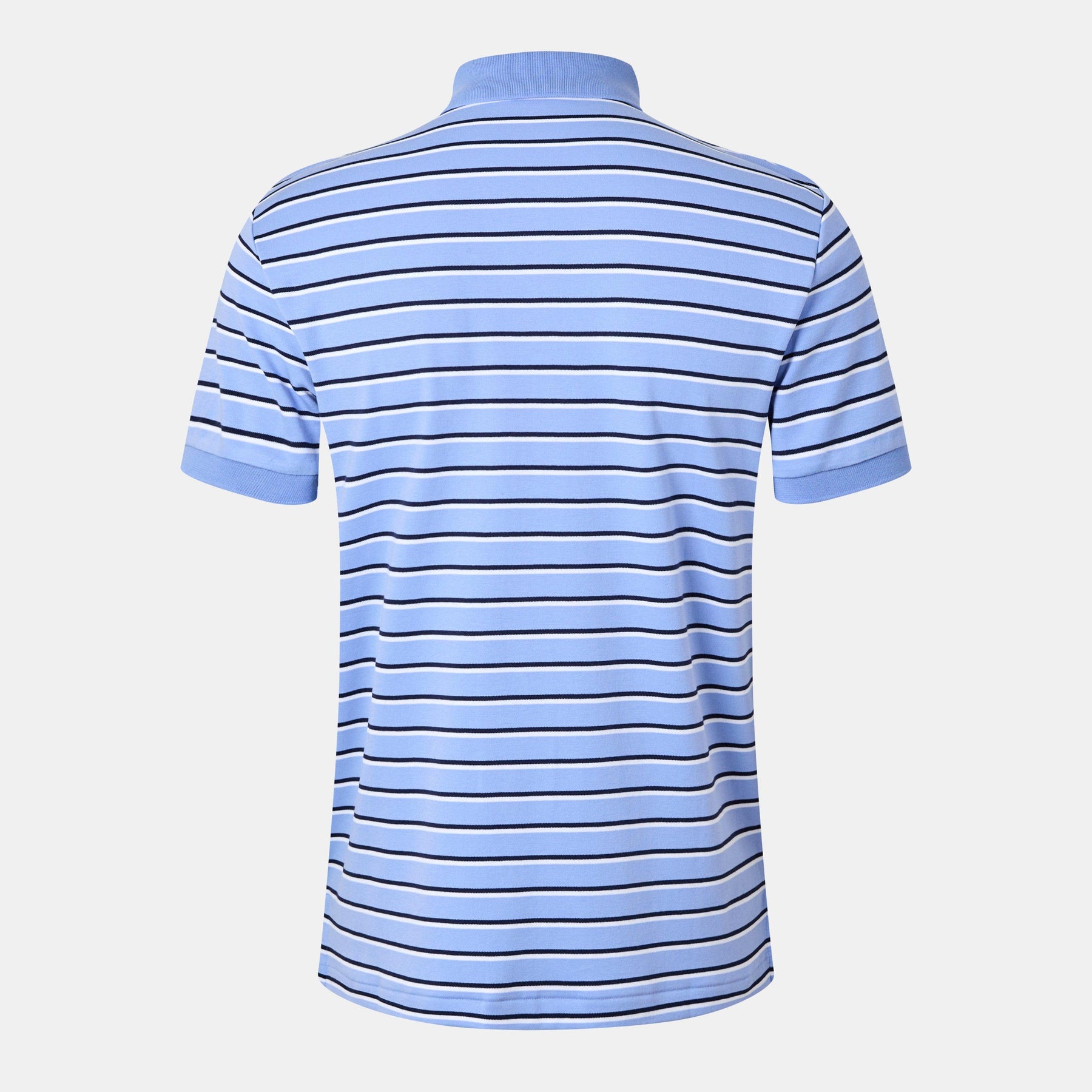 Men's Pima Stripe Short-Sleeve Polo Shirt