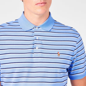 Men's Pima Stripe Short-Sleeve Polo Shirt