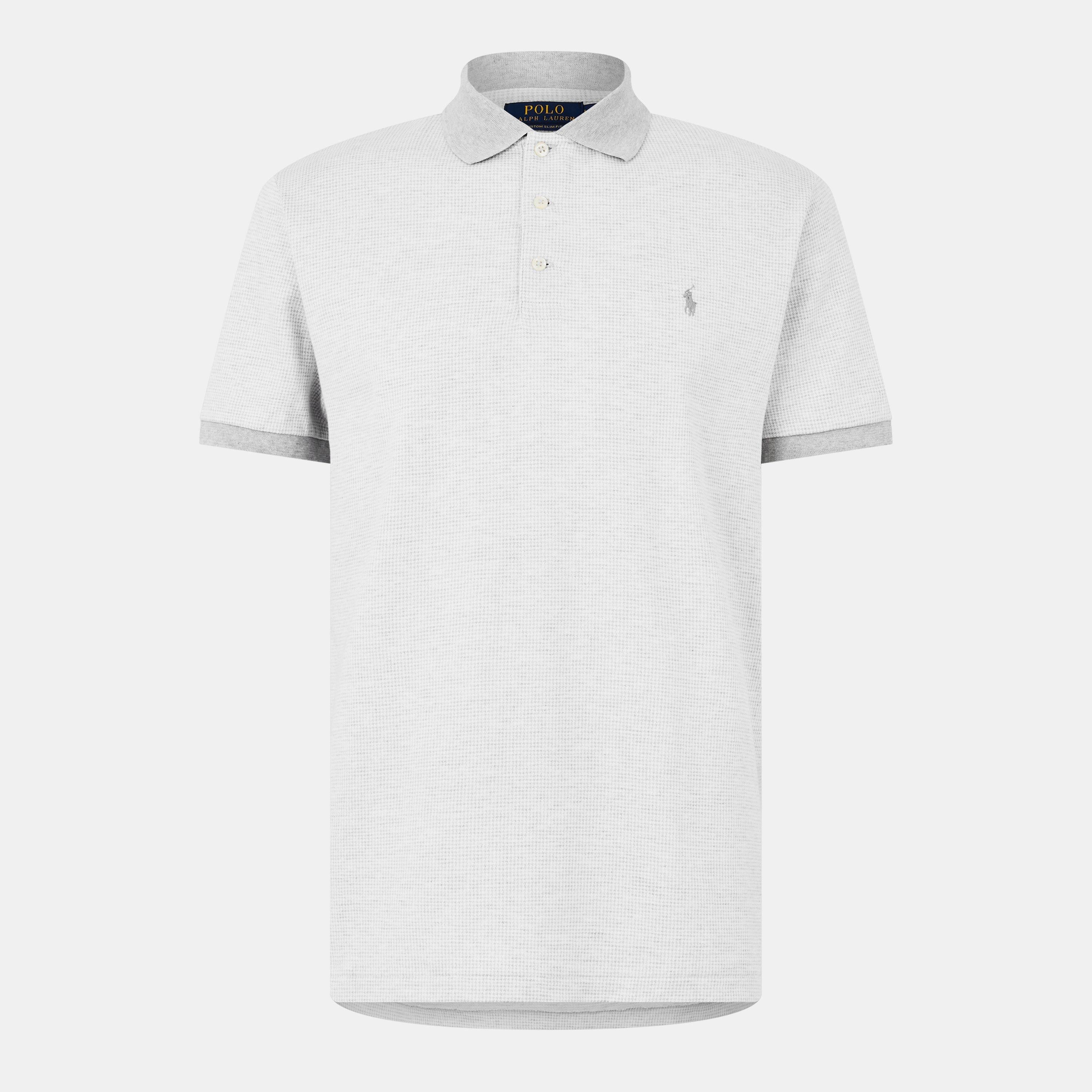 Men's Rib Collar Short-Sleeve Polo Shirt