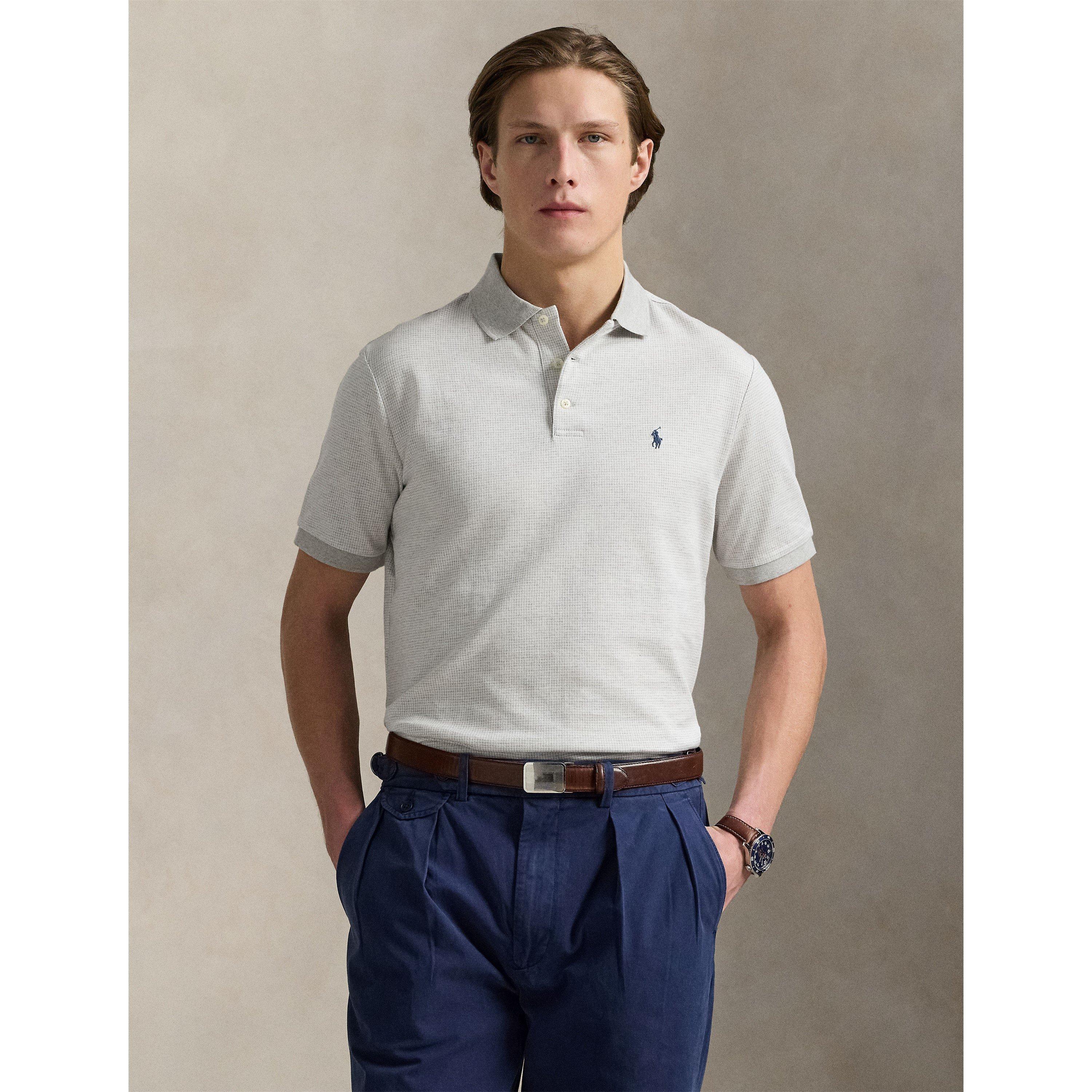Ribbed Collar Short Sleeve Shirt