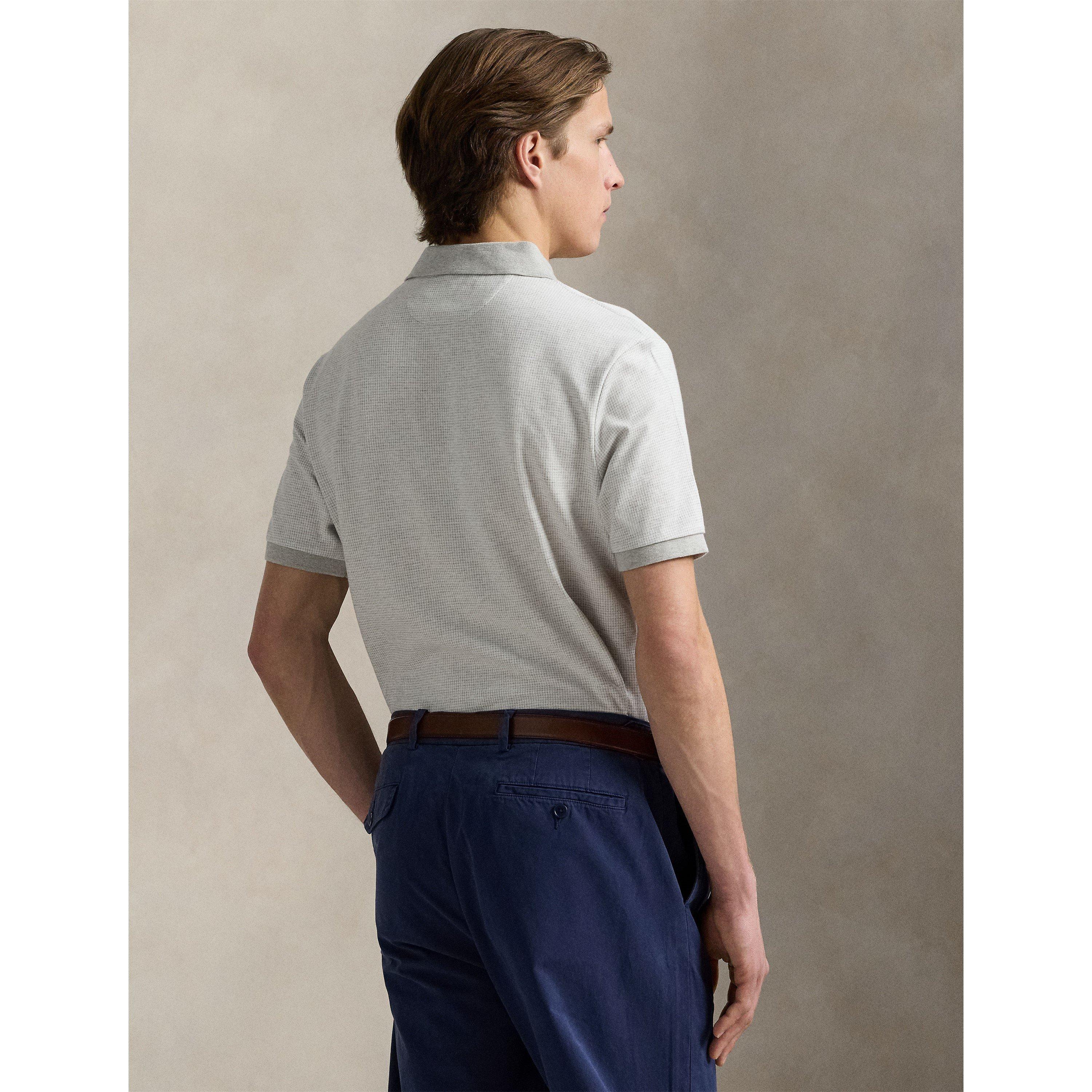 Ribbed Collar Short Sleeve Shirt