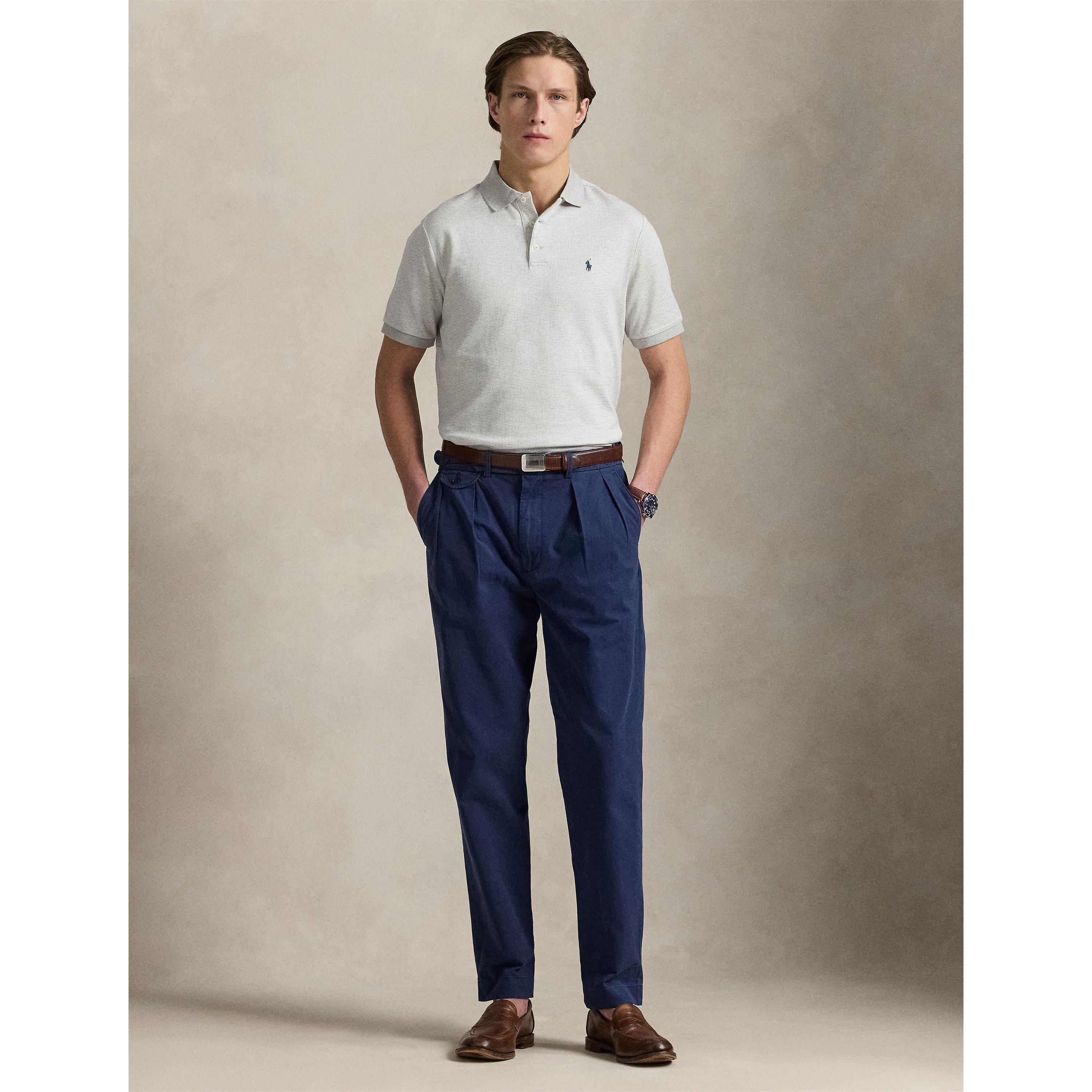 Ribbed Collar Short Sleeve Shirt