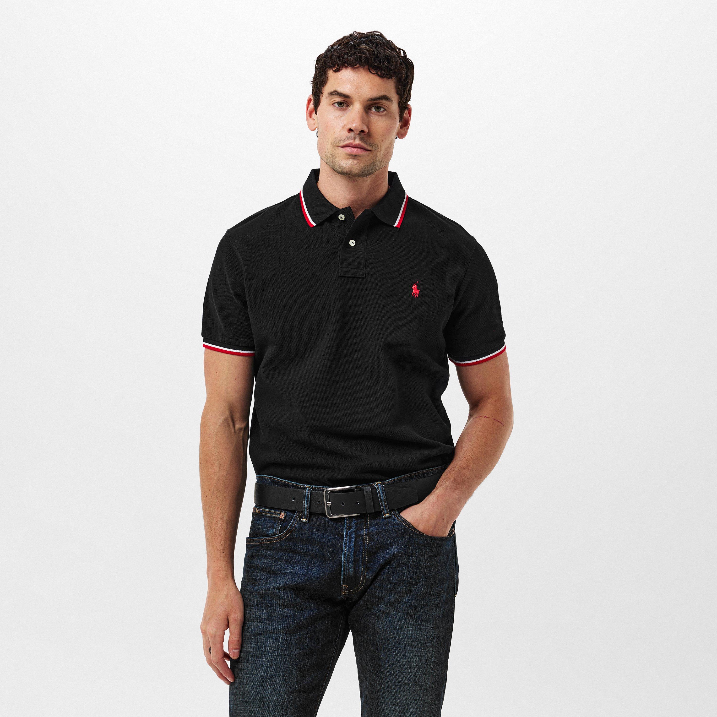 Men's Tipped Short-Sleeve Polo Shirt