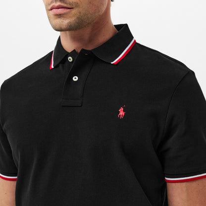 Men's Tipped Short-Sleeve Polo Shirt