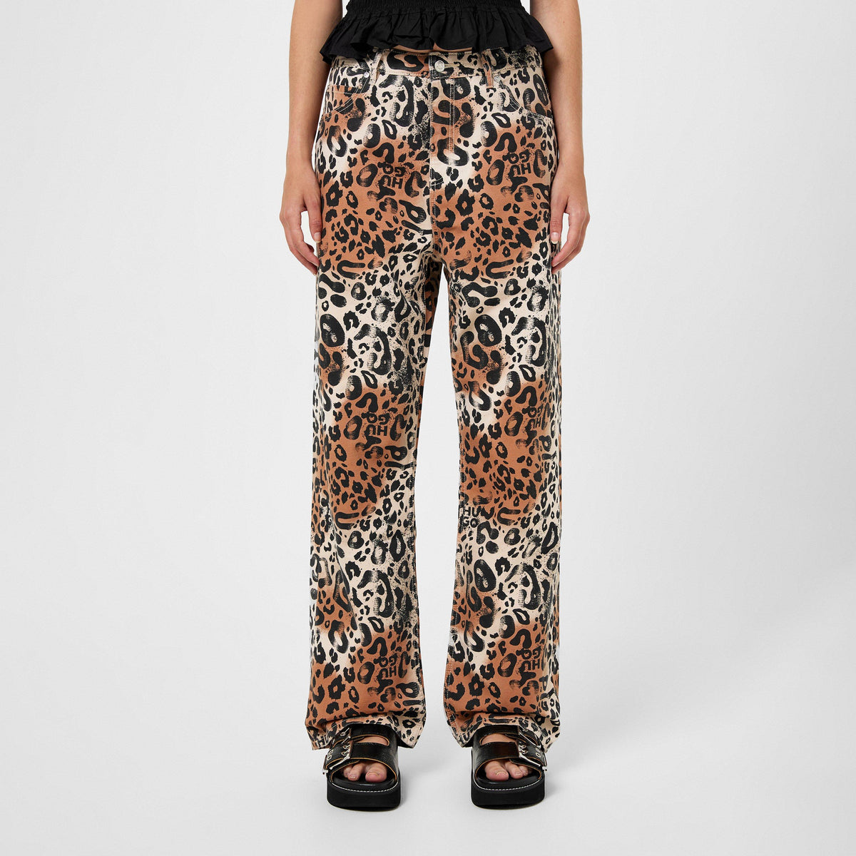 Hisanna Leopard Trousers